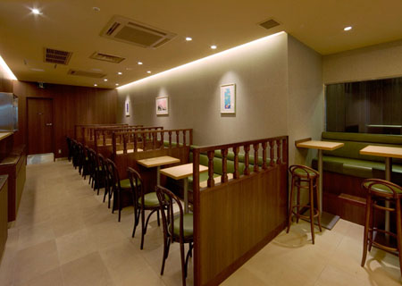 横浜CARIOCA cafe'carioca・星のうどん カフェ・うどん併用店舗の内装・外観画像