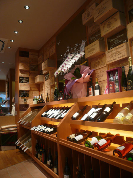 酒のますよし ワインショップ店舗デザインの内装・外装画像