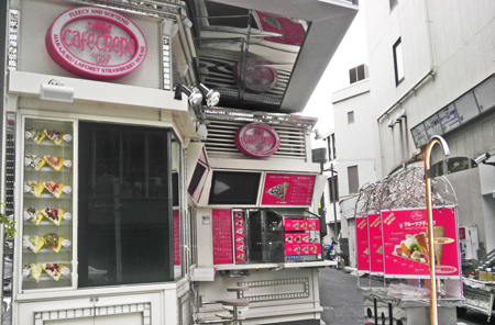 クレープ屋 ダストボックス