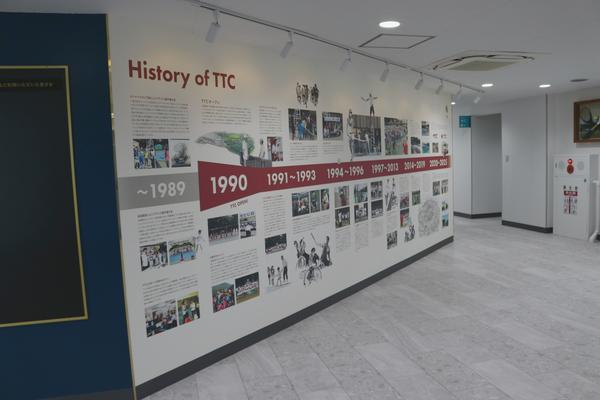 吉田記念テニス研修センター（TTC）　２階＆階段